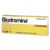 BIODRAMINA 50 mg COMPRIMIDOS , 12 comprimidos