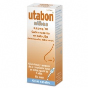 UTABON NIÑOS 0,25 mg/ml GOTAS NASALES EN SOLUCION, 1 frasco de 15 ml