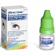 REACTINE LEVOCABASTINA 0,5mg/ml COLIRIO EN SUSPENSION , 1 frasco de 4 ml