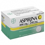 ASPIRINA C 400 mg/240 mg COMPRIMIDOS EFERVESCENTES , 20 comprimidos